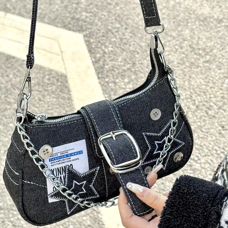 Y2k Fashion Women's Handbags S - Women Bags Jeans ulasan dan harga