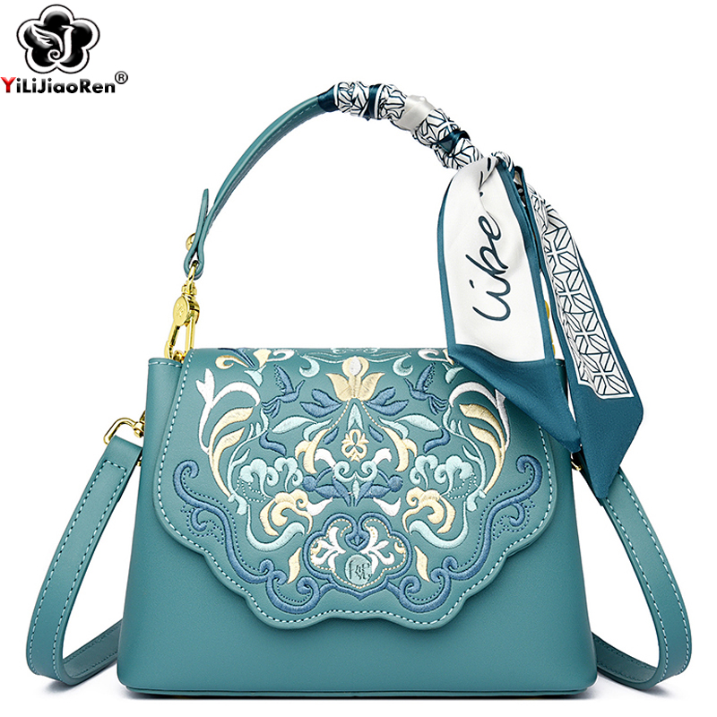 Fashion Embroidery Shoulder Ba - Women Bags Collection ulasan dan harga