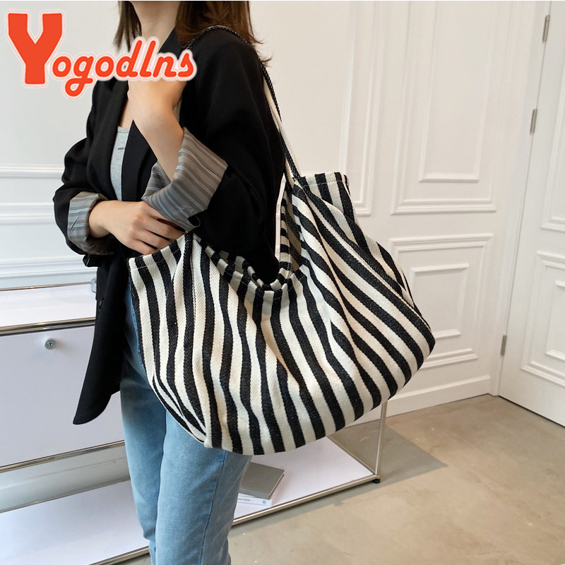 Large Capacity Canvas Bag for  - Shopper Tote Canvas ulasan dan harga