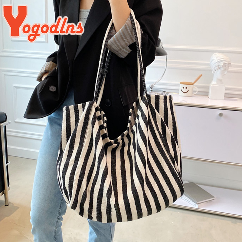 Large Capacity Canvas Bag for  - Shopper Tote Canvas ulasan dan harga
